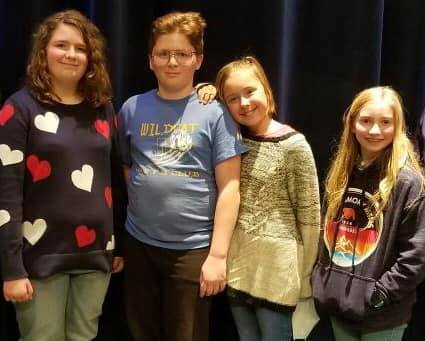 Congratulations to the winners of of today’s district spelling bee: 1st- Rosemary Fischer 2nd- Ashlee Bushman 1st Alternate- Lucy Hancock 2nd Alternate- Joseph Fischer