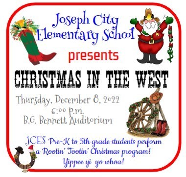 Elementary School Christmas program  announcement